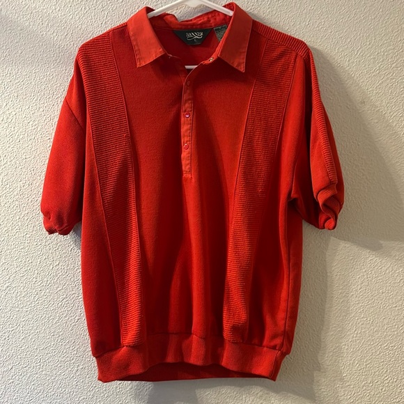 VTG Banner quarter button down short sleeve size large - Picture 1 of 6